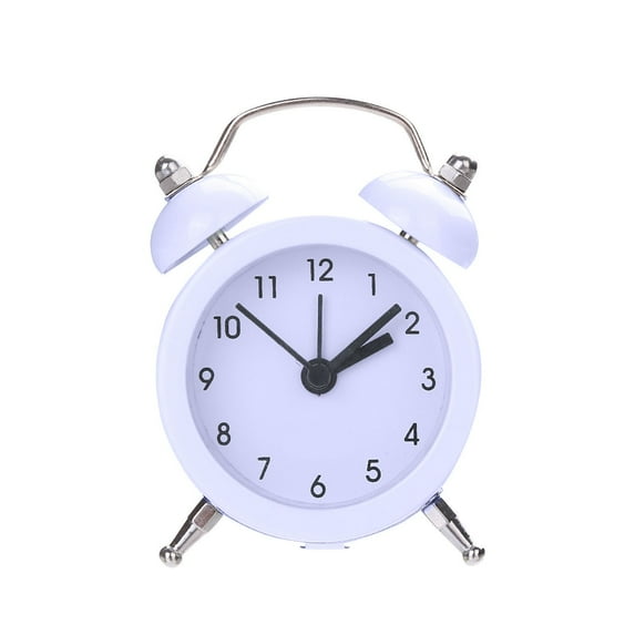 Twin Bell Alarm Clock Extra Loud Perfect For Heavy Sleepers & Individuals With Trouble Waking Up, Silent Non-Ticking Retro Design With Sweep Second Hand No Annoying Noise,