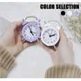 thumbnail image 1 of Twin Bell Alarm Clock, Extra Loud Ringing For Heavy Sleepers And Those With Hearing Challenges, Silent Non-Ticking Sweep Second Hand With Retro Stylish Design Battery Operated, 1 of 4