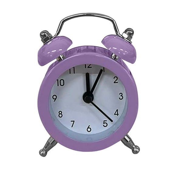 Twin Bell Alarm Clock, Extra Loud Ringing Perfect For Heavy Sleepers And Those With Hearing Challenges, Silent Non-Ticking Sweep Second Hand With Retro Twin Bell Style, Easy To
