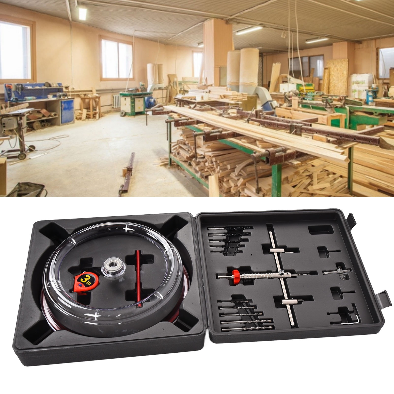 Twin Blade Holes Saws, 1.612in Portable Carbon Steel Hole Saw Cutter