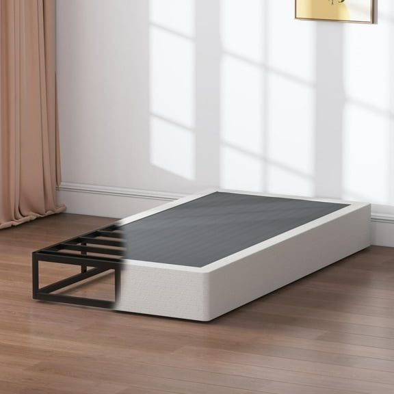 Twin Box Spring 9 Inch High  Metal Frame Mattress Foundation,Twin Size Box Spring with Fabric Cover, Easy Assembly, Noise Free