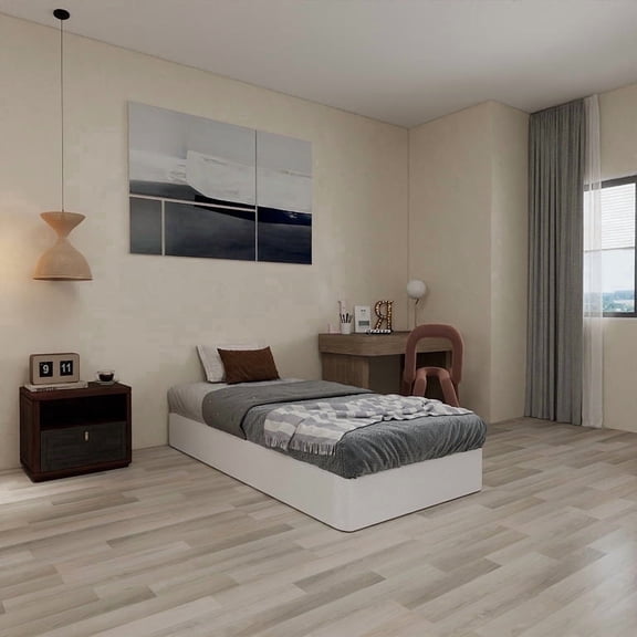 Twin Box Spring with Cover 9 Inch Low Profile Box Spring Only Twin Metal Box Spring for Twin Bed Frames Extra Thick Twin Spring Box Bed Base Non-Slip,Easy Clean