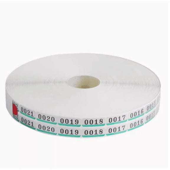 Twin Check Labels No. 0001-5000 for Noritsu Fuji Negative Scanners, Compatible with QSS, V30, V50 Models(1x 5000 Pairs/lot)