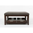 thumbnail image 1 of Jofran Twin Cities Contemporary Brown 38" Ottoman Coffee Table, 1 of 5