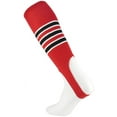thumbnail image 1 of Twin City Adult 7" Stirrup Pattern Sock Scarlet/White/Black, 1 of 2