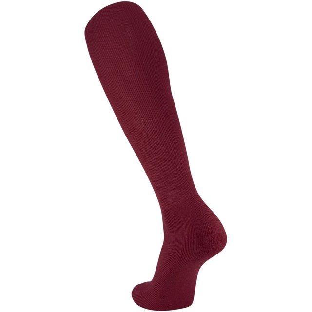 Twin City Adult All-Sport Solid Color Tube Socks Maroon