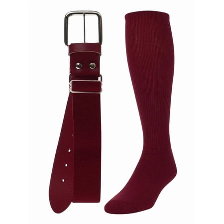 Twin City Baseball Sock & Belt Combo Cardinal Medium