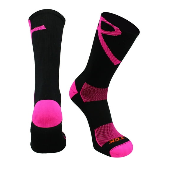 Twin City Breast Cancer Polypro Crew Socks