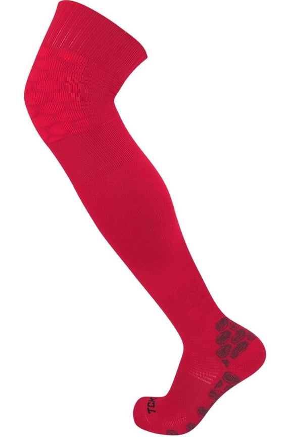Twin City Defender Heel & Toe Over The Knee Sock Red Medium