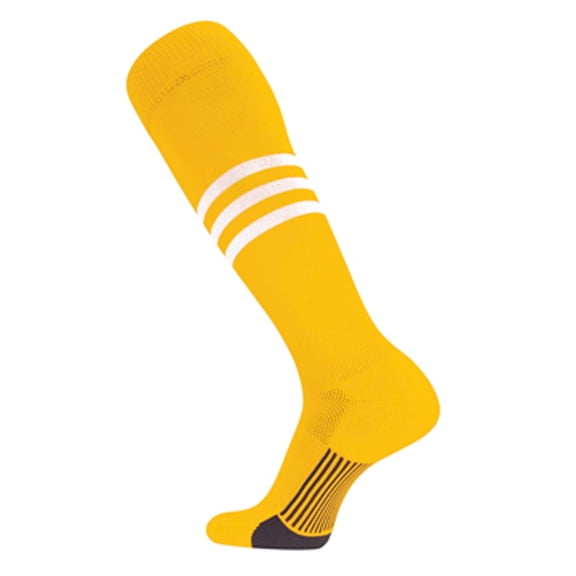 TCK Performance Baseball/Softball Socks (Gold/White, X-Large)