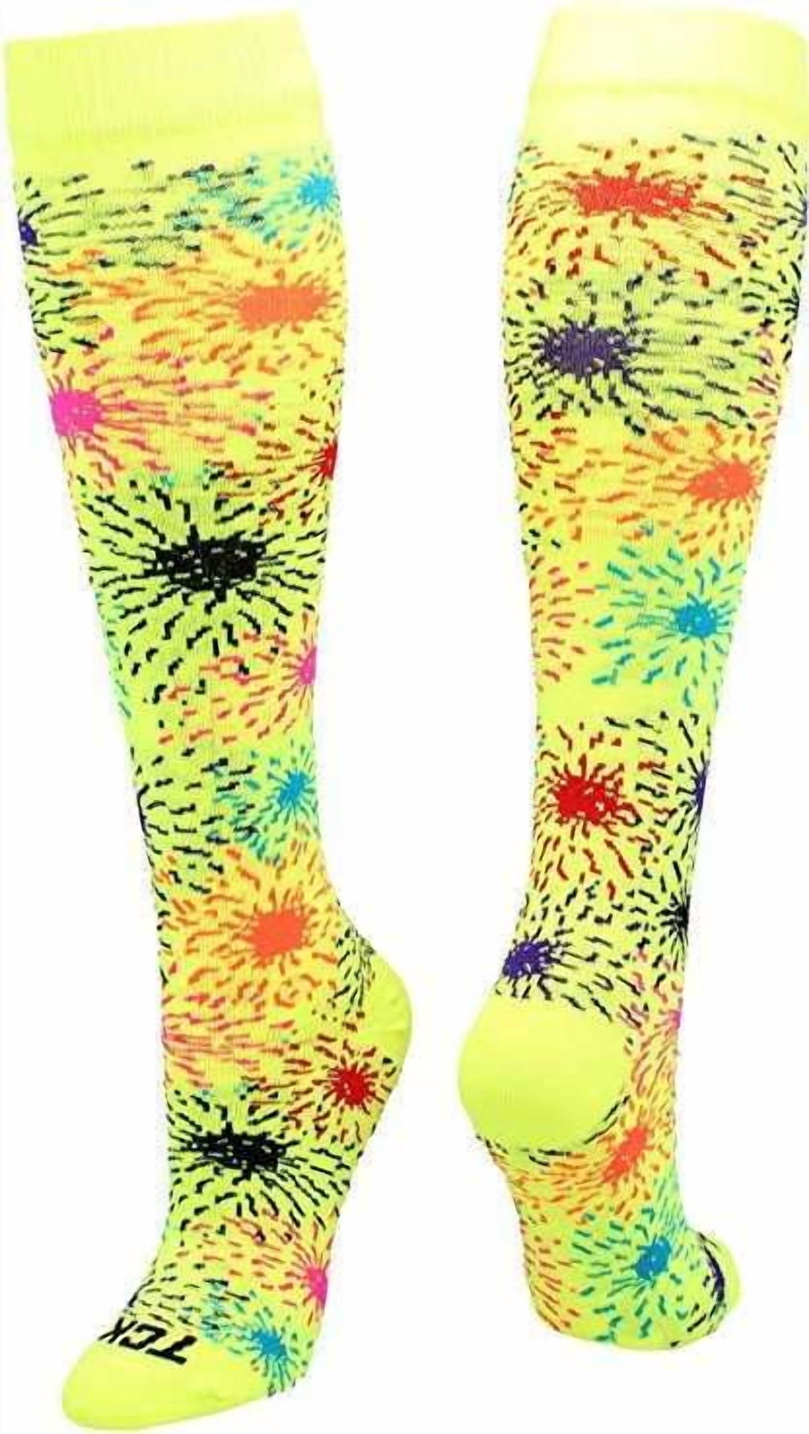 Neon Polka Dots & Stripes Twin-City KraziSox Knee High Socks in 2 Style Neon Polka Dots & Stripes Twin-City KraziSox Knee High Socks in 2 Style
