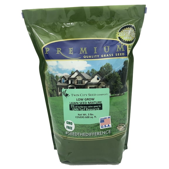 Twin City Seed Co. Eco Seed (Low Grow Fescue), Fine Fescues Grass Mixture, 3 lb Bag