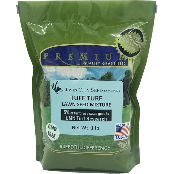 Twin City Seed Co. Tuff Turf, Tall Fescue, Perennial Ryegrass & Kentucky Bluegrass Mixture, 1 lb Bag