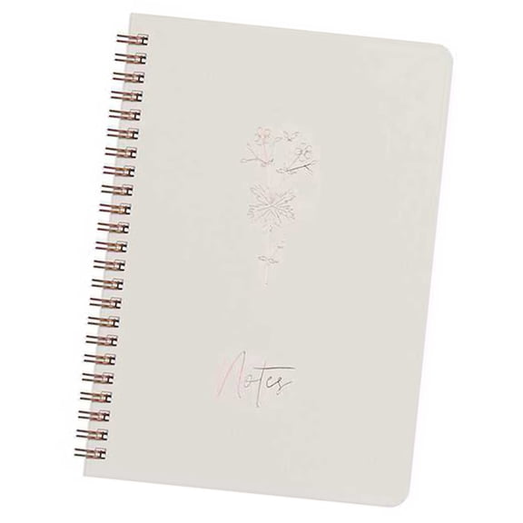 Twin Coil Binding Notebook 120 Pages 100gsm Lined Paper for Writing College Ruled Note Book Journal for Women Men