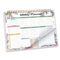 thumbnail image 1 of Twin Coil Binding Weekly Planner Notebook 52 Week Journal Notebook for Weekly Plans Notes and Schedules 104 Page Undated, 1 of 15