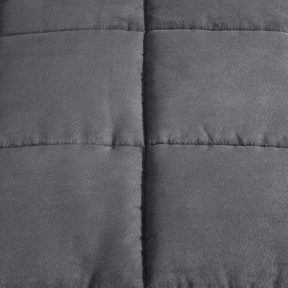 - Twin Comforter Set, Microsuede Bedding with Soft Plush Faux Shearling Reverse, 2 Piece Bed Set with Matching Pillowcase (Cabin Plaid Grey)