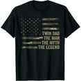 thumbnail image 1 of Twin Dad Camo USA Flag, Twin Dad The Man The Myth The Legend T-Shirt, 1 of 4