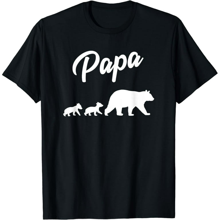 Papa Bear T-Shirt With Two Cubs Papa Bear T-Shirt With Two Cubs