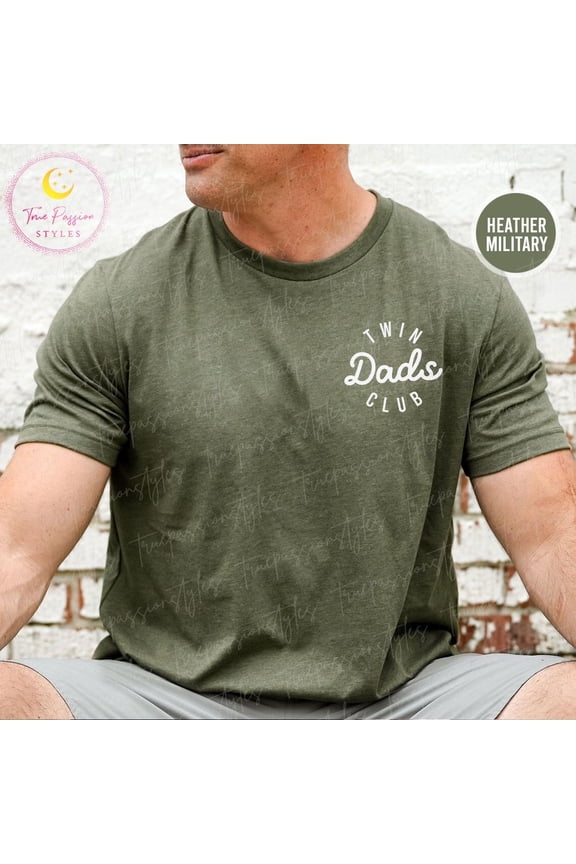 Twin Dad Shirt, Twin Dads Club Tshirt, Twin Pregnancy Announcement, Father Of Twins, Dad Of Twins, Twin Daddy S02562, F2726