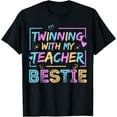 thumbnail image 1 of Twin Day Friends Teacher Twinning With My Bestie Matching T-Shirt, 1 of 4