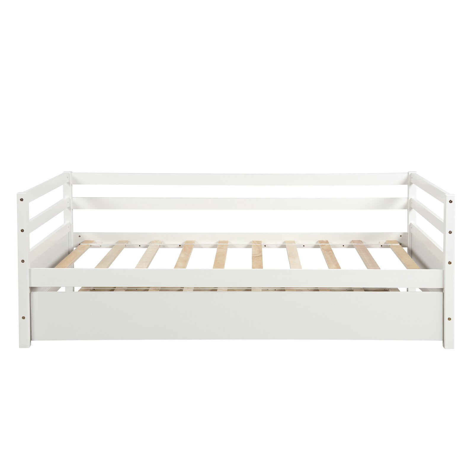 Twin Daybed with Trundle, Sturdy highquality solid wood construction
