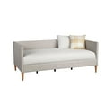 thumbnail image 1 of Twin Daybed with Wooden Frame and Fabric Upholstery, Gray- Saltoro Sherpi, 1 of 6