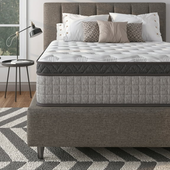 Twin Diamond 10" Hybrid and Cooling Gel Memory Foam Mattress with Pressure Relief and Motion Isolation