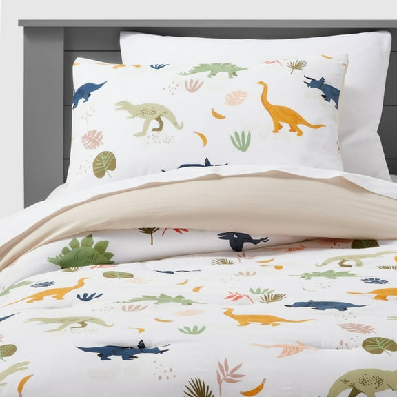 Twin Dinosaur Kids' Comforter Set: Dinosaur Bedding, Twin Size, Kids Comforter, OEKO-TEX Certified