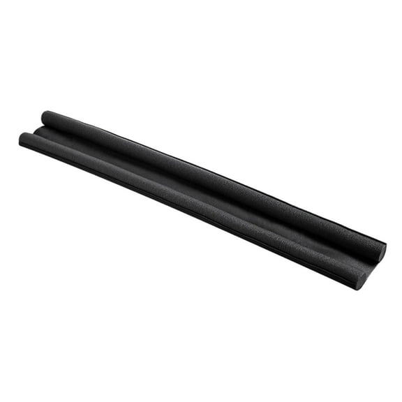 Twin Door Draft Stopper Weather Stripping Noise Blocker Window Breeze Blocker Adjustable Door Sweeps 36.61inch Black Double Side