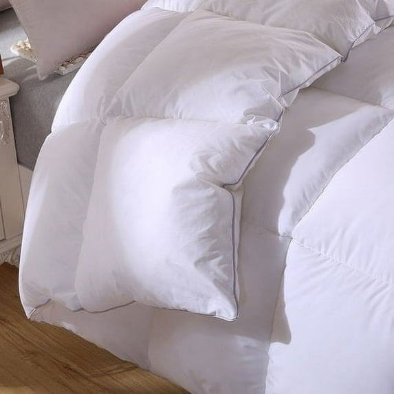 Twin Ducks Inc Padua European White Down Comforter Extra Warmth King 102"x90"