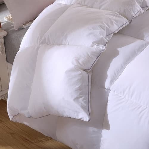 Twin Ducks Inc Padua European White Down Comforter Lightweight Super King-110x100"