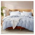 thumbnail image 1 of Twin Duvet Cover Set - Soft Double Brushed Ice Blue Duvet Cover Twin/Twin XL, 2 Piece, with Button Closure, 1 Duvet Cover 68x90 inches and 1 Pillow Sham, 1 of 9
