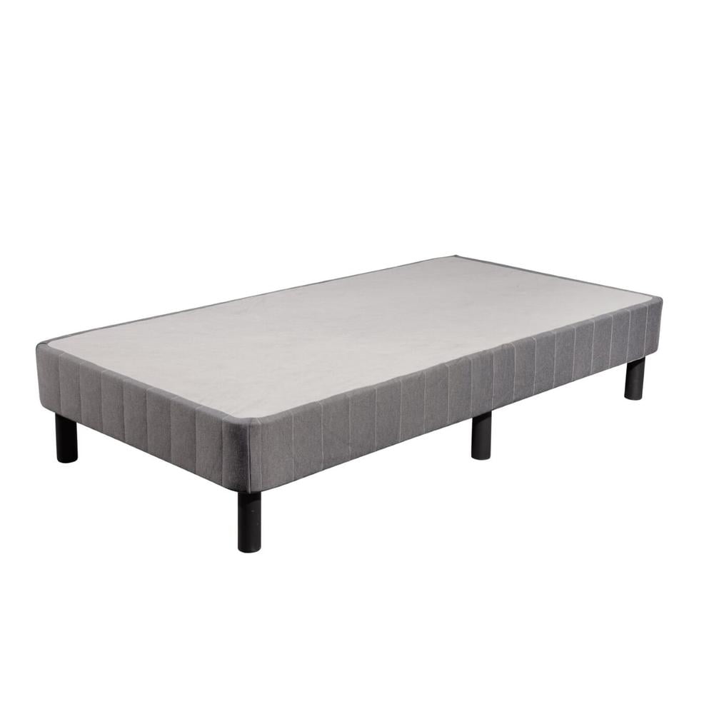 Twin Upholstered EnForce Metal Platform Bed Frame