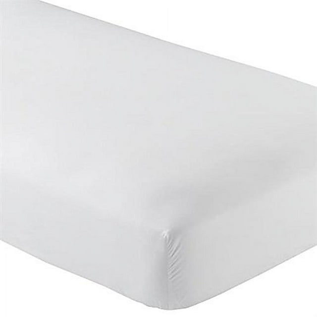 Twin Extra Long Fitted Sheet Only Soft & Comfy 100 Cotton By Crescent Bedding (Twin XL