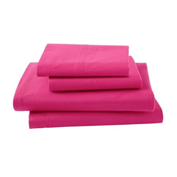Twin Extra Long Micro Fiber Sheet Set - Soft and Comfy - By Crescent Bedding Hot Pink Twin XL
