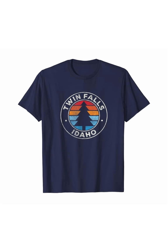 Twin Falls Idaho ID Vintage Graphic Retro 70s T-Shirt
