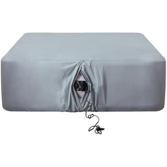 Twin Fitted Sheet for Air Mattress,with 24 Inch Extra Deep Pockets,Ultra Soft Durable Breathable Bed Sheets Cover for Inflatable Air Bed,with Pump Opening,Inflate at Any Time-Gray