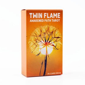 Twin Flame Awakened Path Tarot 78-Card Deck Meaning Oracle Card Divination Edition Board Playing Game 10.3*6cm