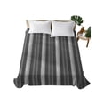 thumbnail image 1 of Twin Flat Sheet, Black Stripes Twin Bed Sheets Only, Soft Microfiber Flat Sheet, Farmhouse Vertical Striped Vintage Hotel Quality Bedding Top Sheet Bedroom Home Dorm Decor, 1 of 8
