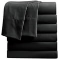 thumbnail image 1 of Twin Flat Sheets Only, Pack of 6, Soft Microfiber Bedding Sheets for Home, Salons, Hotels, Bulk Flat Sheets Only Twin Size (Black), 1 of 7