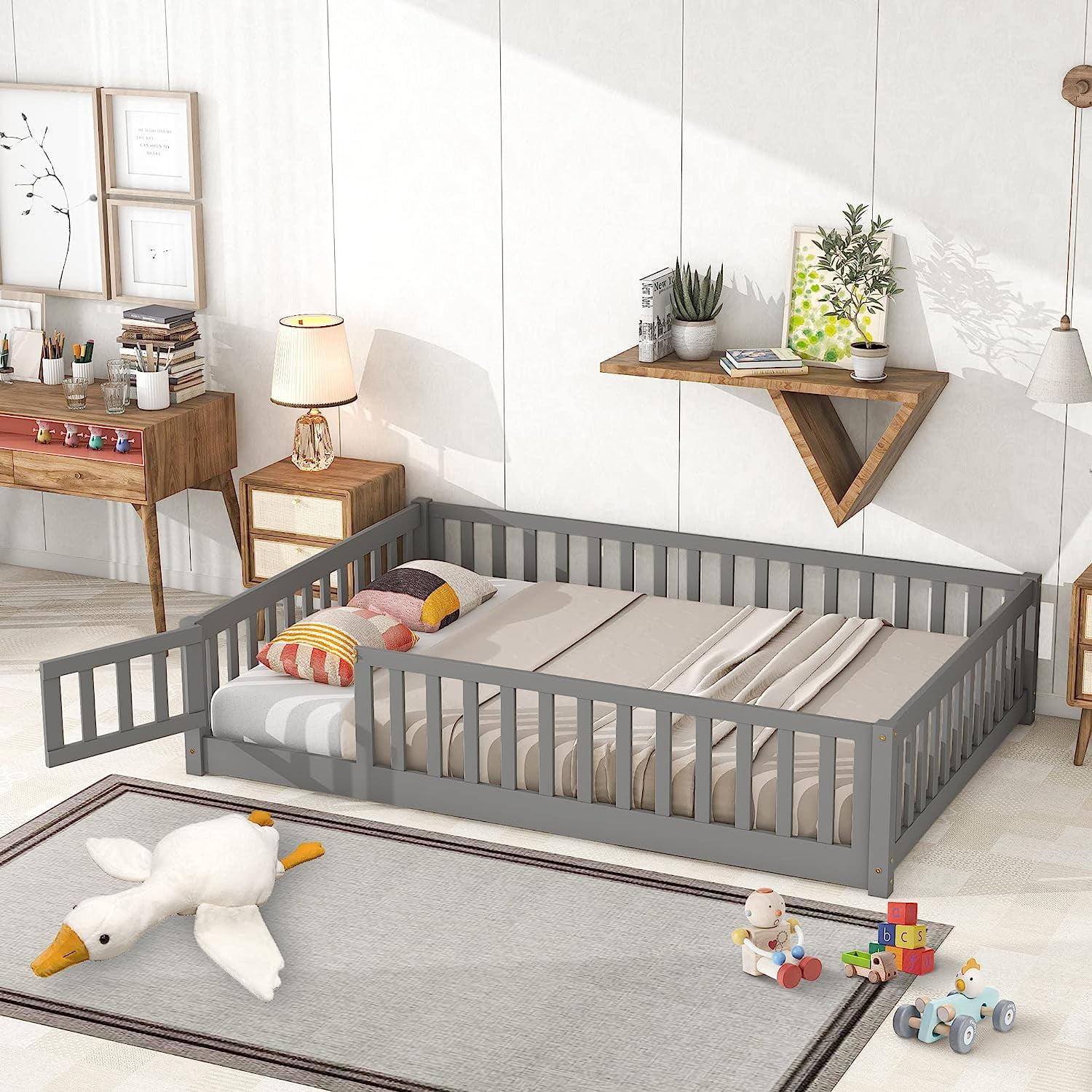 Twin floor bed frame deals