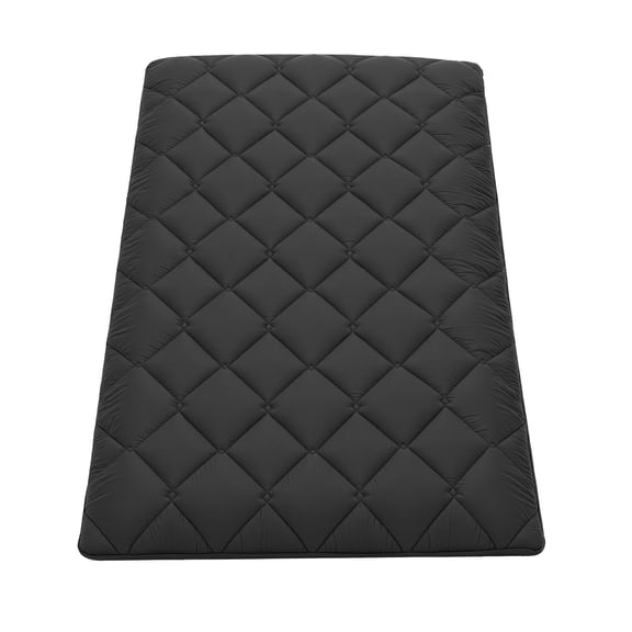 Twin Foldable Tatami, 9-Layer Futon with Storage Bag & Fastener, Mat for Sleep Meditation Yoga, 80x39x3.5in Black