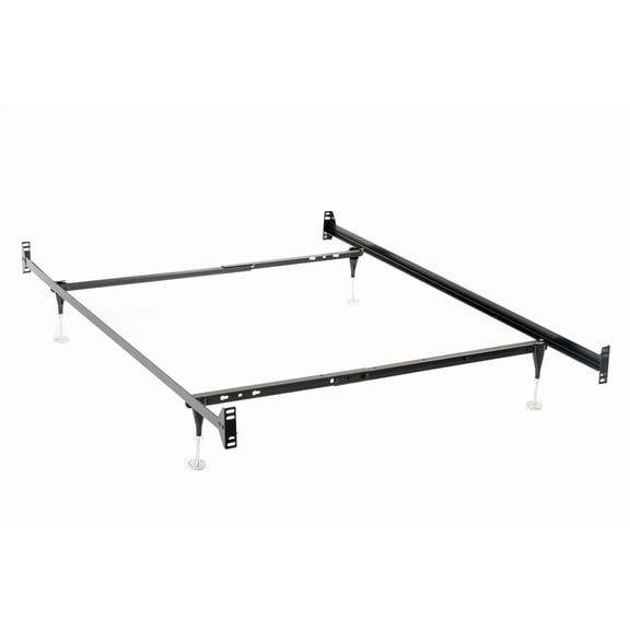 Esme Twin or Full Bed Frame Black (Headboard & Footboard)