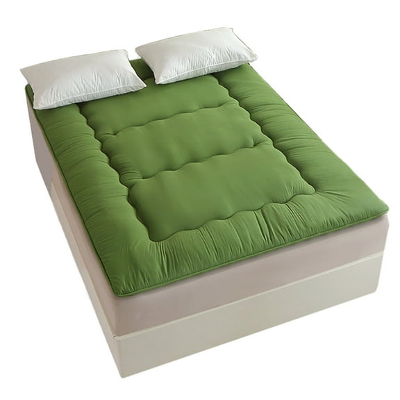 FISHDRU Light Green Color Memory Foam Mattress Pads, Full - Breathable