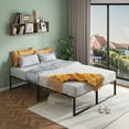 thumbnail image 1 of Twin/Full/Queen Size Platform Bed Frame, Metal Bed Frame 13 Inch with 3 in 1 Steel Support, Heavy Duty Metal Platform Bed Frame No Box Spring Needed Mattress Foundation Easy to Assemble, Black, 1 of 8