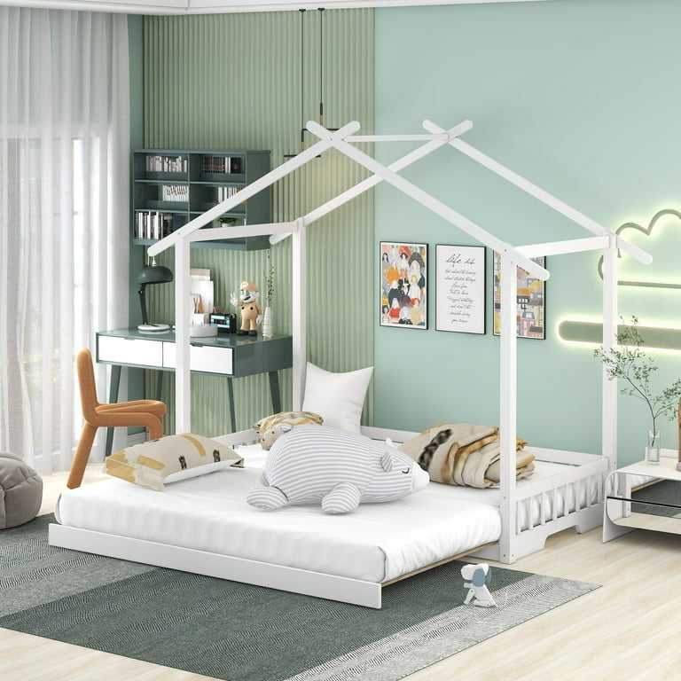 Wooden daybed with trundle deals