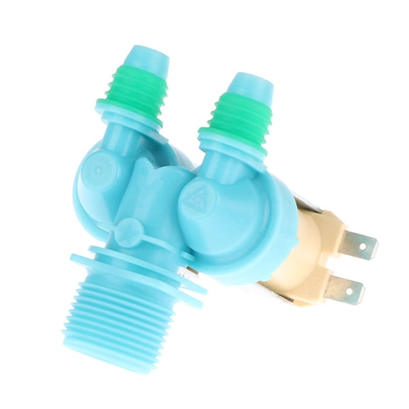 Twin Inlet Valves Replacement for Washing Machine Laundry Room Double Head Solenoid Valves Practical Washer Accessories