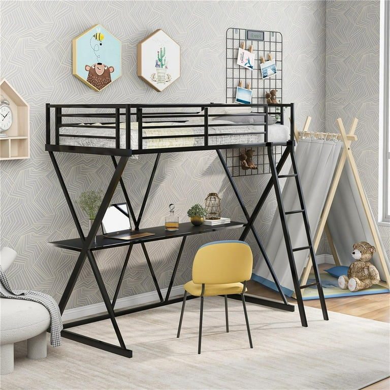 Industrial loft best sale bed