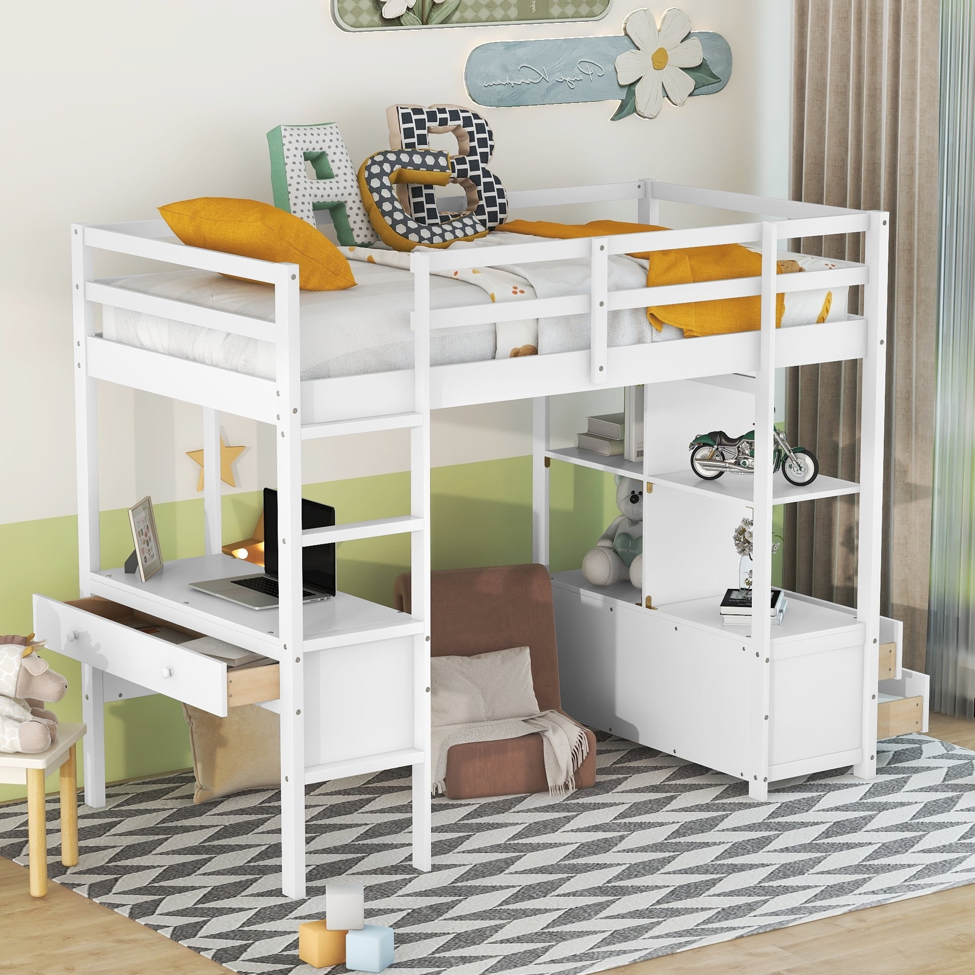 Twin loft bed for teenager discount