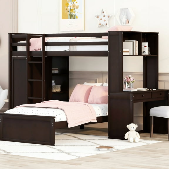Twin Loft Bed In Style - Elevate Your Bedroom Decor Solid Wood Maximize Space